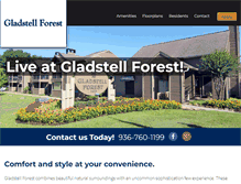 Tablet Screenshot of gladstellforest.com